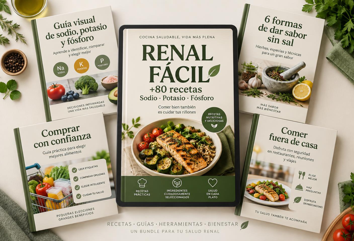Pack completo Renal Fácil con los bonos incluidos